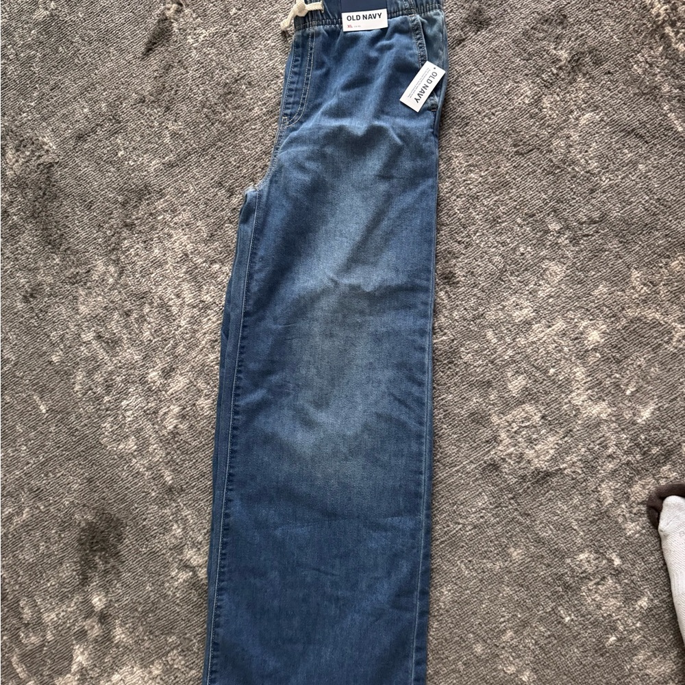 Old Navy Men’s Dark Blue Straight-Leg Jeans